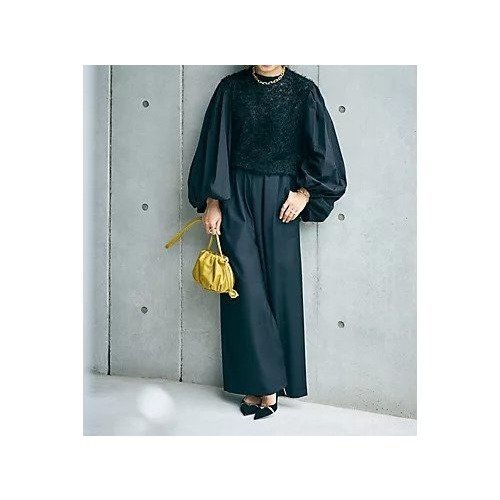 【エクラ/eclat】の【三尋木奈保さんコラボ】ボリューム袖ジャカードブラウス 人気、トレンドファッション・服の通販 founy(ファニー) 　ファッション　Fashion　レディースファッション　Fashion for Women　トップス・カットソー　Cut & Sew Tops　シャツ・ブラウス・オフィスカジュアル　Elegant Blouses & Button-Ups　コラボ　Collaboration, Collab　コンパクト　Compact, Small Size　ジャカード／ジャガード　Jacquard, Woven Pattern　フォルム　Silhouette, Form　リュクス　Luxury, Elegant, High-End, Chic　エレガント 上品　Elegant　別注　Limited Edition, Custom Order　洗える　Machine Washable　other-3|ID: prp329100004756500 ipo3291000000034664637