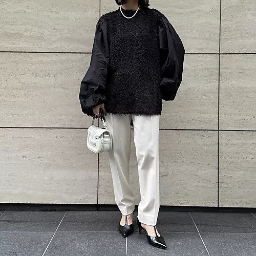 【エクラ/eclat】の【三尋木奈保さんコラボ】ボリューム袖ジャカードブラウス 人気、トレンドファッション・服の通販 founy(ファニー) ファッション Fashion レディースファッション Fashion for Women トップス・カットソー Cut & Sew Tops シャツ・ブラウス・オフィスカジュアル Elegant Blouses & Button-Ups コラボ Collaboration, Collab コンパクト Compact, Small Size ジャカード/ジャガード Jacquard, Woven Pattern フォルム Silhouette, Form リュクス Luxury, Elegant, High-End, Chic エレガント 上品 Elegant 別注 Limited Edition, Custom Order 洗える Machine Washable other-3|ID: prp329100004756500 ipo3291000000035437779