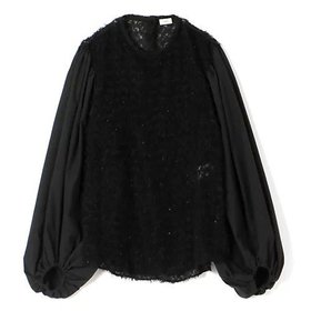 【エクラ/eclat】の【三尋木奈保さんコラボ】ボリューム袖ジャカードブラウス 人気、トレンドファッション・服の通販 founy(ファニー) ファッション Fashion レディースファッション Fashion for Women トップス・カットソー Cut & Sew Tops シャツ・ブラウス・オフィスカジュアル Elegant Blouses & Button-Ups コラボ Collaboration, Collab コンパクト Compact, Small Size ジャカード／ジャガード Jacquard, Woven Pattern フォルム Silhouette, Form リュクス Luxury, Elegant, High-End, Chic エレガント 上品 Elegant 別注 Limited Edition, Custom Order 洗える Machine Washable |ID:prp329100004756500