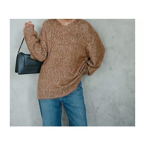 【スアデオ/suadeo】のふわ軽カラーミックスニット 人気、トレンドファッション・服の通販 founy(ファニー) 　ファッション　Fashion　レディースファッション　Fashion for Women　トップス・カットソー　Cut & Sew Tops　ニット　Knit Tops & Sweaters　ミックス　Mix, Mixed Style　レトロ　Retro, Vintage Style　other-3|ID: prp329100004756517 ipo3291000000035424921