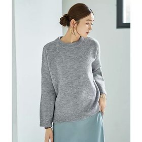 【スタイルデリ/STYLE DELI】 ヤク風クルーネックニットトップス人気、トレンドファッション・服の通販 founy(ファニー) ファッション Fashion レディースファッション Fashion for Women トップス・カットソー Cut & Sew Tops ニット Knit Tops & Sweaters フォルム Silhouette, Form |ID:prp329100004756519