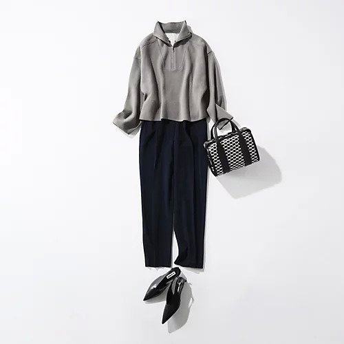 【エクラ/eclat】のミラノリブプルオーバー 人気、トレンドファッション・服の通販 founy(ファニー) 　ファッション　Fashion　レディースファッション　Fashion for Women　トップス・カットソー　Cut & Sew Tops　カジュアルプルオーバー・ニットトップス　Pullovers & Knit Tops / Casual Pullovers　ジップ　Zip, Zipper　ハイネック　High Neck, Mock Neck　ミラノリブ　Milano Rib, Milano Stitch　ワイド　Wide, Wide Fit　エレガント 上品　Elegant　別注　Limited Edition, Custom Order　other-3|ID: prp329100004756525 ipo3291000000034408283