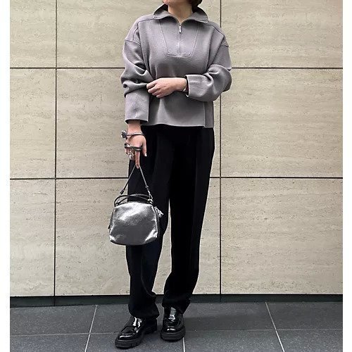 【エクラ/eclat】のミラノリブプルオーバー 人気、トレンドファッション・服の通販 founy(ファニー) 　ファッション　Fashion　レディースファッション　Fashion for Women　トップス・カットソー　Cut & Sew Tops　カジュアルプルオーバー・ニットトップス　Pullovers & Knit Tops / Casual Pullovers　ジップ　Zip, Zipper　ハイネック　High Neck, Mock Neck　ミラノリブ　Milano Rib, Milano Stitch　ワイド　Wide, Wide Fit　エレガント 上品　Elegant　別注　Limited Edition, Custom Order　other-2|ID: prp329100004756525 ipo3291000000035437786
