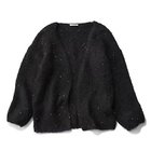 【クチュールドアダム/COUTURE D'ADAM】のSequin Fluffy Knit CD 人気、トレンドファッション・服の通販 founy(ファニー) ファッション Fashion レディースファッション Fashion for Women トップス・カットソー Cut & Sew Tops ニット Knit Tops & Sweaters シンプル Simple, Minimal スパンコール Sequins, Sequin Embellishment デニム Denim, Jeans Material トレンド Trend, Trending Now フェミニン Feminine, Girly フォルム Silhouette, Form ルーズ Loose, Oversized thumbnail ブラック|ID: prp329100004756527 ipo3291000000034408292