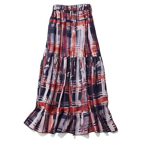 【サクラ/SACRA】のBRUSH PAINTING PLAID スカート インテリア・キッズ・メンズ・レディースファッション・服の通販 founy(ファニー)  ファッション Fashion レディースファッション Fashion for Women スカート Skirts シンプル Simple, Minimal チェック Check, Plaid, Tartan ティアードスカート Tiered Skirt, Flounced Skirt ドレープ Drape, Draping Fabric バランス Balance, Style Balance マキシ Maxi, Full Length 冬 Winter / This Winter 手描き Hand-Drawn, Illustrated 楽ちん Easy Fit, Comfortable ネイビー|ID: prp329100004756531 ipo3291000000034408330