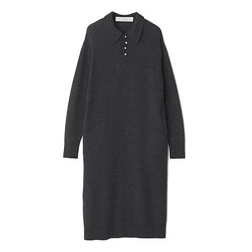 【ルームエイト/Room no.8】のパールボタンニットワンピース インテリア・キッズ・メンズ・レディースファッション・服の通販 founy(ファニー)  ファッション Fashion レディースファッション Fashion for Women ワンピース Dresses ニットワンピース Knit Dresses パール Pearl, Pearl Accent ミドル Middle Length, Mid Height チャコールグレー|ID: prp329100004756541 ipo3291000000034408432