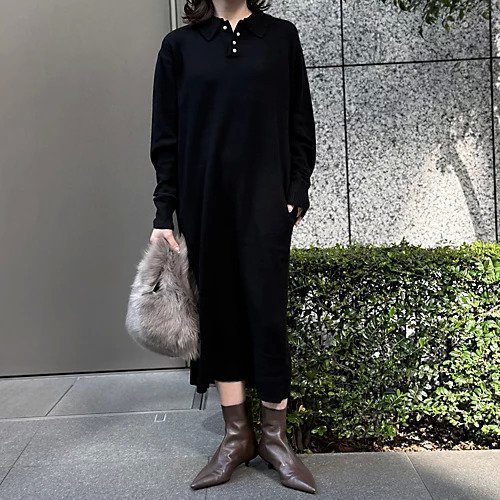 【ルームエイト/Room no.8】のパールボタンニットワンピース 人気、トレンドファッション・服の通販 founy(ファニー)  ファッション Fashion レディースファッション Fashion for Women ワンピース Dresses ニットワンピース Knit Dresses パール Pearl, Pearl Accent ミドル Middle Length, Mid Height other-3|ID: prp329100004756541 ipo3291000000034408435