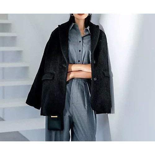 【イーバイエクラ/E by eclat】の【福田亜矢子さんコラボ】軽量コートジャケット 人気、トレンドファッション・服の通販 founy(ファニー) 　ファッション　Fashion　レディースファッション　Fashion for Women　アウター　Coat / Outerwear Collection　コート・ロングコート・ピーコート　Long Coats, Peacoats & More　レディースジャケット・軽アウター　Jackets　インナー　Innerwear　コラボ　Collaboration, Collab　ショート　Short, Short Length　シンプル　Simple, Minimal　ジャケット　Jacket, Outerwear　スウェット / スエット　Sweatshirt, Sweatwear　スリット　Slit, Slit Detail　センター　Center, Center Line　トレンド　Trend, Trending Now　冬　Winter / This Winter　軽量　Lightweight, Ultra Light　other-3|ID: prp329100004756566 ipo3291000000034408659