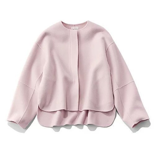 【エムセブンデイズ/M7days】のふわ軽リバーショートコート インテリア・キッズ・メンズ・レディースファッション・服の通販 founy(ファニー)  ファッション Fashion レディースファッション Fashion for Women アウター Coat / Outerwear Collection コート・ロングコート・ピーコート Long Coats, Peacoats & More シンプル Simple, Minimal ジャケット Jacket, Outerwear ストレート Straight, Straight Cut フロント Front, Front Design ビジネス 仕事 通勤 Business / Work / Commuting ピンク|ID: prp329100004756570 ipo3291000000034408679