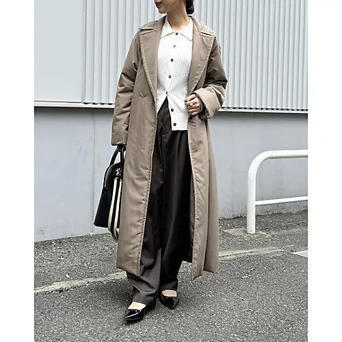 【エムセブンデイズ/M7days】の中綿入りトレンチロングコート 人気、トレンドファッション・服の通販 founy(ファニー)  ファッション Fashion レディースファッション Fashion for Women アウター Coat / Outerwear Collection コート・ロングコート・ピーコート Long Coats, Peacoats & More ショート Short, Short Length ロング Long, Long-Length other-2|ID: prp329100004756571 ipo3291000000034408694