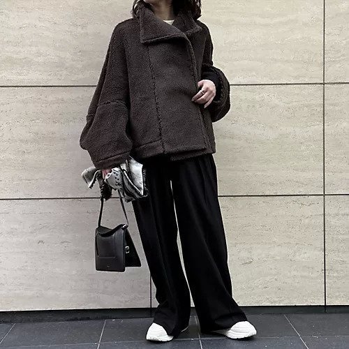 【ルームエイト/Room no.8】のプードルファーコート 人気、トレンドファッション・服の通販 founy(ファニー)  ファッション Fashion レディースファッション Fashion for Women アウター Coat / Outerwear Collection コート・ロングコート・ピーコート Long Coats, Peacoats & More インナー Innerwear スリーブ Sleeve, Long Sleeve / Short Sleeve トレンド Trend, Trending Now ハイネック High Neck, Mock Neck ミドル Middle Length, Mid Height リュクス Luxury, Elegant, High-End, Chic other-2|ID: prp329100004756574 ipo3291000000034408706