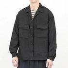 【ノーリーズ グッドマン/NOLLEY'S goodman / MEN】のポリスエード シャツブルゾン 25AW ブラック|ID: prp329100004756606 ipo3291000000034408879