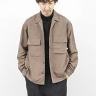 【ノーリーズ グッドマン/NOLLEY'S goodman / MEN】のポリスエード シャツブルゾン 25AW ブラウン|ID: prp329100004756606 ipo3291000000034408882