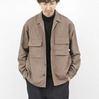 【ノーリーズ グッドマン/NOLLEY'S goodman / MEN】のポリスエード シャツブルゾン 25AW ブラウン|ID: prp329100004756606 ipo3291000000034897696