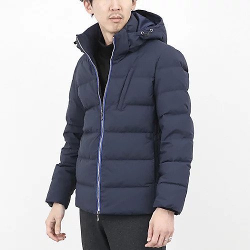 【シュテットシュタイン/Stutostein / MEN】の【komatsu/小松マテーレ】《ダントツ撥水》ダウンジャケット 25AW インテリア・キッズ・メンズ・レディースファッション・服の通販 founy(ファニー) 　ファッション　Fashion　メンズファッション　Fashion for Men　ジャケット　Jacket, Outerwear　スタイリッシュ　Stylish, Fashionable　スポーツ　Sports, Activewear　スマート　Smart, Elegant　ダウン　Down, Puffer　フロント　Front, Front Design　2025年　2025　2025-2026秋冬・A/W　Autumn/Winter 2025–26 AW25–26　ネイビー|ID: prp329100004756620 ipo3291000000034408968