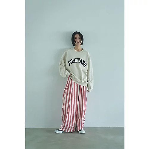 【マージュール/marjour】のPOSITANO SWEAT 人気、トレンドファッション・服の通販 founy(ファニー)  ファッション Fashion レディースファッション Fashion for Women トップス・カットソー Cut & Sew Tops レディースパーカー・カジュアルフーディー Casual Hoodies & Sweatshirts スウェット・クルーネックトップス Sweatshirts & Crewnecks / Relaxed Fit Sweat Tops ショルダー Shoulder, Shoulder Strap スウェット / スエット Sweatshirt, Sweatwear ストライプ Stripe, Striped Pattern ストレッチ Stretch, Stretchy Fabric デニム Denim, Jeans Material ドロップ Drop Shoulder, Dropped Style 定番 Standard, Basic Item バランス Balance, Style Balance ポケット Pocket, Pocket Detail ワイド Wide, Wide Fit other-3|ID: prp329100004757762 ipo3291000000034420236