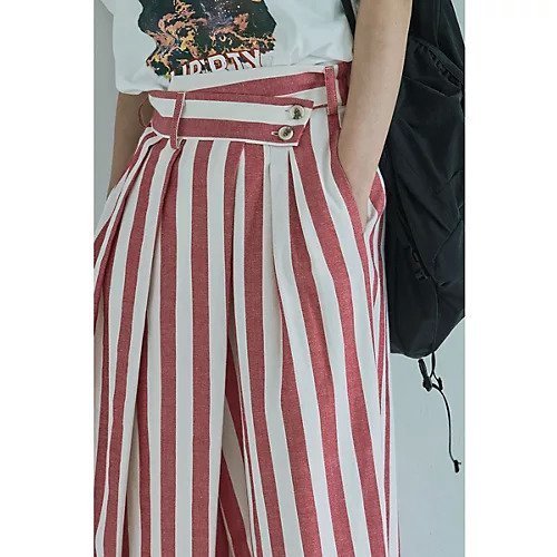 【マージュール/marjour】のSTRIPED WRAP WIDE PANTS 人気、トレンドファッション・服の通販 founy(ファニー) ファッション Fashion レディースファッション Fashion for Women パンツ Pants & Trousers インナー Innerwear シンプル Simple, Minimal ジャケット Jacket, Outerwear スウェット / スエット Sweatshirt, Sweatwear ストライプ Stripe, Striped Pattern ストレッチ Stretch, Stretchy Fabric とろみ Fluid, Flowy Fabric タイツ Tights, Legwear ツイル Twist, Twisted Detail フォルム Silhouette, Form プリント Print, Printed Pattern ポケット Pocket, Pocket Detail 無地 Plain, Solid Color ラップ Wrap, Wrap Design ループ Loop, Loop Knit レギンス Leggings, Stretch Pants ワイド Wide, Wide Fit 冬 Winter / This Winter おすすめ Recommended / Our Picks 夏 Summer other-2|ID: prp329100004757766 ipo3291000000034420272
