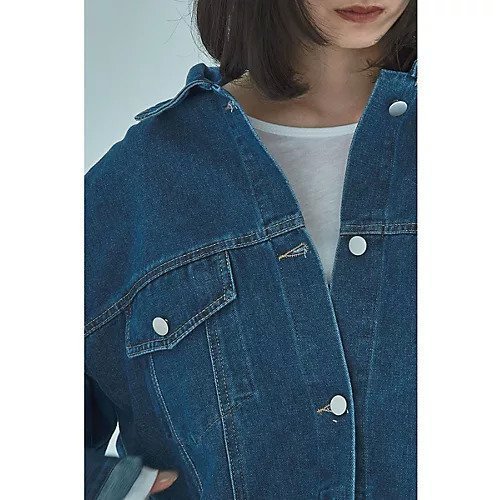 【マージュール/marjour】のOVERSIZED DENIM JACKET 人気、トレンドファッション・服の通販 founy(ファニー) 　ファッション　Fashion　レディースファッション　Fashion for Women　アウター　Coat / Outerwear Collection　レディースジャケット・軽アウター　Jackets　インナー　Innerwear　秋　Autumn　ジャケット　Jacket, Outerwear　スウェット / スエット　Sweatshirt, Sweatwear　ストレッチ　Stretch, Stretchy Fabric　ダウン　Down, Puffer　デニム　Denim, Jeans Material　トレンド　Trend, Trending Now　フラップ　Flap, Flap Pocket　ポケット　Pocket, Pocket Detail　おすすめ　Recommended / Our Picks　other-2|ID: prp329100004757792 ipo3291000000034420448