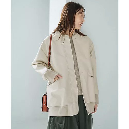 【スタイルデリ/STYLE DELI】のフェイクレザーBIGブルゾン インテリア・キッズ・メンズ・レディースファッション・服の通販 founy(ファニー) 　ファッション　Fashion　レディースファッション　Fashion for Women　アウター　Coat / Outerwear Collection　ブルゾンジャケット・スポーティアウター　Blouson Jackets　ギャザー　Gathered, Ruffled　シルバー　Silver, Metallic Silver　スタイリッシュ　Stylish, Fashionable　ストライプ　Stripe, Striped Pattern　ダメージ　Distressed, Destroyed　定番　Standard, Basic Item　パープル　Purple, Violet　フェイク　Faux, Fake　フェイクレザー　Faux Leather, PU Leather　フロント　Front, Front Design　ブルゾン　Blouson, Bomber Jacket　ポケット　Pocket, Pocket Detail　防寒　Cold Protection, Winter-Ready　無地　Plain, Solid Color　冬　Winter / This Winter　おすすめ　Recommended / Our Picks　エクリュ|ID: prp329100004757804 ipo3291000000034420510