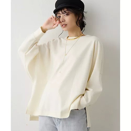 【ウィムガゼット/Whim Gazette】の圧縮スムースワイドプルオーバー インテリア・キッズ・メンズ・レディースファッション・服の通販 founy(ファニー)  ファッション Fashion レディースファッション Fashion for Women トップス・カットソー Cut & Sew Tops カジュアルプルオーバー・ニットトップス Pullovers & Knit Tops / Casual Pullovers 2025年 2025 2025-2026秋冬・A/W Autumn/Winter 2025–26 AW25–26 おすすめ Recommended / Our Picks カットソー Cut and Sewn Top シンプル Simple, Minimal セットアップ Set-Up, Coordinated Outfit バランス Balance, Style Balance リラックス Relax, Relaxed Fit ワイド Wide, Wide Fit エレガント 上品 Elegant エクリュ|ID: prp329100004760560 ipo3291000000034451611