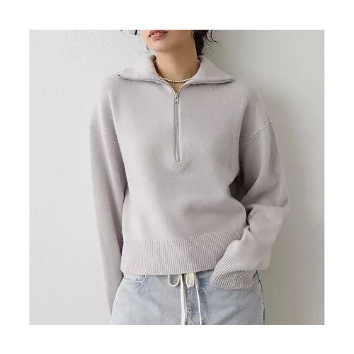 【ウィムガゼット/Whim Gazette】のウールカシミヤZIPニットプルオーバー インテリア・キッズ・メンズ・レディースファッション・服の通販 founy(ファニー) 　ファッション　Fashion　レディースファッション　Fashion for Women　トップス・カットソー　Cut & Sew Tops　ニット　Knit Tops & Sweaters　カジュアルプルオーバー・ニットトップス　Pullovers & Knit Tops / Casual Pullovers　2025年　2025　2025-2026秋冬・A/W　Autumn/Winter 2025–26 AW25–26　おすすめ　Recommended / Our Picks　オレンジ　Orange　ジップ　Zip, Zipper　スタイリッシュ　Stylish, Fashionable　セットアップ　Set-Up, Coordinated Outfit　ハイネック　High Neck, Mock Neck　フェミニン　Feminine, Girly　エレガント 上品　Elegant　冬　Winter / This Winter　秋　Autumn　グレージュ|ID: prp329100004760565 ipo3291000000034451646