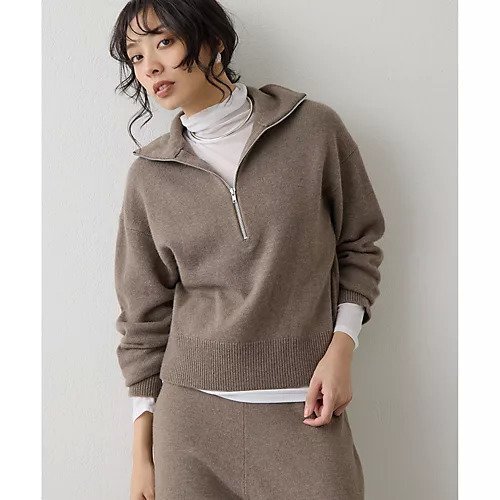 【ウィムガゼット/Whim Gazette】のウールカシミヤZIPニットプルオーバー 人気、トレンドファッション・服の通販 founy(ファニー) 　ファッション　Fashion　レディースファッション　Fashion for Women　トップス・カットソー　Cut & Sew Tops　ニット　Knit Tops & Sweaters　カジュアルプルオーバー・ニットトップス　Pullovers & Knit Tops / Casual Pullovers　2025年　2025　2025-2026秋冬・A/W　Autumn/Winter 2025–26 AW25–26　おすすめ　Recommended / Our Picks　オレンジ　Orange　ジップ　Zip, Zipper　スタイリッシュ　Stylish, Fashionable　セットアップ　Set-Up, Coordinated Outfit　ハイネック　High Neck, Mock Neck　フェミニン　Feminine, Girly　エレガント 上品　Elegant　冬　Winter / This Winter　秋　Autumn　other-2|ID: prp329100004760565 ipo3291000000034451650