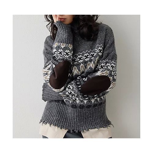 【ウィムガゼット/Whim Gazette】のフェアアイルプルオーバー 人気、トレンドファッション・服の通販 founy(ファニー)  ファッション Fashion レディースファッション Fashion for Women トップス・カットソー Cut & Sew Tops カジュアルプルオーバー・ニットトップス Pullovers & Knit Tops / Casual Pullovers 2025年 2025 2025-2026秋冬・A/W Autumn/Winter 2025–26 AW25–26 イタリア Italy クラシカル Classical, Vintage-Inspired ダメージ Distressed, Destroyed ネップ Nepp, Slub Yarn リラックス Relax, Relaxed Fit 冬 Winter / This Winter other-2|ID: prp329100004760570 ipo3291000000034451687