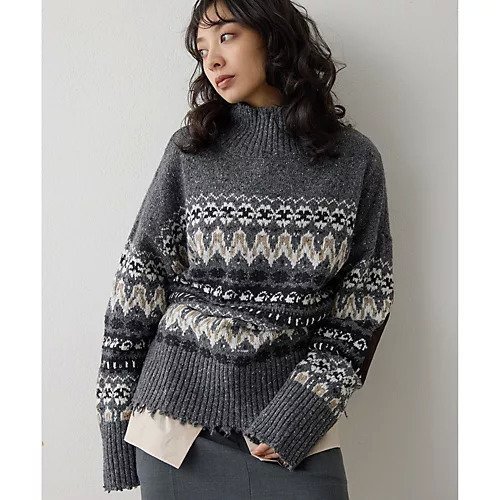 【ウィムガゼット/Whim Gazette】のフェアアイルプルオーバー 人気、トレンドファッション・服の通販 founy(ファニー)  ファッション Fashion レディースファッション Fashion for Women トップス・カットソー Cut & Sew Tops カジュアルプルオーバー・ニットトップス Pullovers & Knit Tops / Casual Pullovers 2025年 2025 2025-2026秋冬・A/W Autumn/Winter 2025–26 AW25–26 イタリア Italy クラシカル Classical, Vintage-Inspired ダメージ Distressed, Destroyed ネップ Nepp, Slub Yarn リラックス Relax, Relaxed Fit 冬 Winter / This Winter other-3|ID: prp329100004760570 ipo3291000000034451689