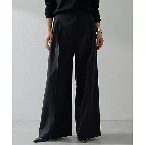 【ウィムガゼット/Whim Gazette】のワイドタックパンツ 人気、トレンドファッション・服の通販 founy(ファニー) 　ファッション　Fashion　レディースファッション　Fashion for Women　パンツ　Pants & Trousers　2025年　2025　2025-2026秋冬・A/W　Autumn/Winter 2025–26 AW25–26　スタイリッシュ　Stylish, Fashionable　ストレッチ　Stretch, Stretchy Fabric　フォルム　Silhouette, Form　エレガント 上品　Elegant　 other-1|ID: prp329100004760582 ipo3291000000034451783