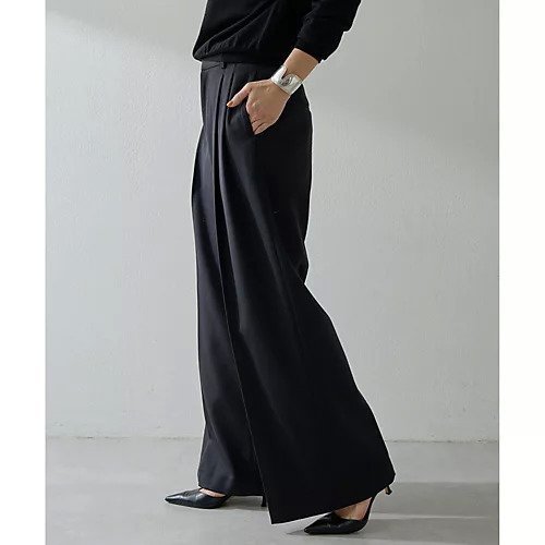 【ウィムガゼット/Whim Gazette】のワイドタックパンツ 人気、トレンドファッション・服の通販 founy(ファニー) 　ファッション　Fashion　レディースファッション　Fashion for Women　パンツ　Pants & Trousers　2025年　2025　2025-2026秋冬・A/W　Autumn/Winter 2025–26 AW25–26　スタイリッシュ　Stylish, Fashionable　ストレッチ　Stretch, Stretchy Fabric　フォルム　Silhouette, Form　エレガント 上品　Elegant　other-3|ID: prp329100004760582 ipo3291000000034451791