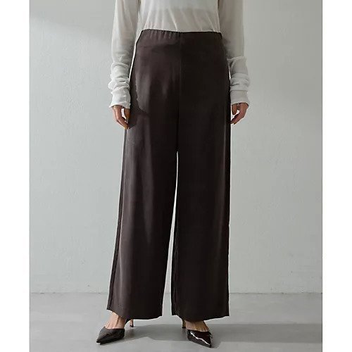 【ウィムガゼット/Whim Gazette】のフィブリルパンツ 人気、トレンドファッション・服の通販 founy(ファニー) 　ファッション　Fashion　レディースファッション　Fashion for Women　パンツ　Pants & Trousers　エレガント 上品　Elegant　ヴィンテージ　Vintage Style　キュプラ　Cupro, Eco Fabric　サテン　Satin, Glossy Fabric　ストレート　Straight, Straight Cut　とろみ　Fluid, Flowy Fabric　フィット　Fit, Slim Fit　ワイド　Wide, Wide Fit　2025年　2025　2025-2026秋冬・A/W　Autumn/Winter 2025–26 AW25–26　other-3|ID: prp329100004760586 ipo3291000000034451825