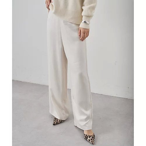 【ウィムガゼット/Whim Gazette】のフィブリルパンツ 人気、トレンドファッション・服の通販 founy(ファニー) 　ファッション　Fashion　レディースファッション　Fashion for Women　パンツ　Pants & Trousers　エレガント 上品　Elegant　ヴィンテージ　Vintage Style　キュプラ　Cupro, Eco Fabric　サテン　Satin, Glossy Fabric　ストレート　Straight, Straight Cut　とろみ　Fluid, Flowy Fabric　フィット　Fit, Slim Fit　ワイド　Wide, Wide Fit　2025年　2025　2025-2026秋冬・A/W　Autumn/Winter 2025–26 AW25–26　 other-1|ID: prp329100004760586 ipo3291000000034876305