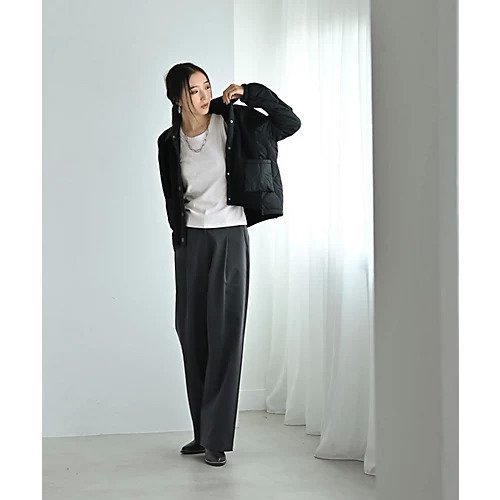 【スタイルデリ/STYLE DELI】の【BLK001】ナイロン切り替えショートブルゾン 人気、トレンドファッション・服の通販 founy(ファニー)  ファッション Fashion レディースファッション Fashion for Women アウター Coat / Outerwear Collection ブルゾンジャケット・スポーティアウター Blouson Jackets インナー Innerwear 春 Spring 秋 Autumn クール Cool, Chic コンパクト Compact, Small Size コンビ Combo, Combination Style ショート Short, Short Length シンプル Simple, Minimal スウェット / スエット Sweatshirt, Sweatwear デニム Denim, Jeans Material バランス Balance, Style Balance ブルゾン Blouson, Bomber Jacket ベーシック Basic, Essential リブニット Rib Knit, Ribbed Knit ロング Long, Long-Length ワイド Wide, Wide Fit 冬 Winter / This Winter おすすめ Recommended / Our Picks other-2|ID: prp329100004760587 ipo3291000000034451841