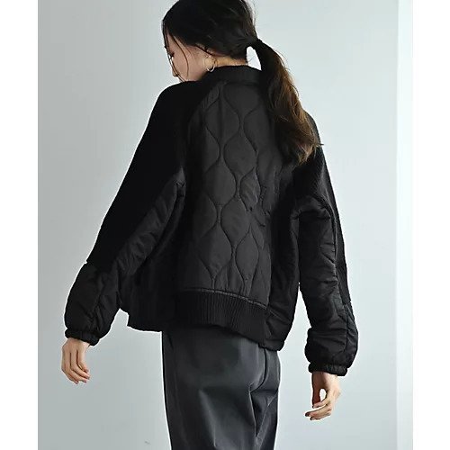 【スタイルデリ/STYLE DELI】の【BLK001】ナイロン切り替えショートブルゾン 人気、トレンドファッション・服の通販 founy(ファニー)  ファッション Fashion レディースファッション Fashion for Women アウター Coat / Outerwear Collection ブルゾンジャケット・スポーティアウター Blouson Jackets インナー Innerwear 春 Spring 秋 Autumn クール Cool, Chic コンパクト Compact, Small Size コンビ Combo, Combination Style ショート Short, Short Length シンプル Simple, Minimal スウェット / スエット Sweatshirt, Sweatwear デニム Denim, Jeans Material バランス Balance, Style Balance ブルゾン Blouson, Bomber Jacket ベーシック Basic, Essential リブニット Rib Knit, Ribbed Knit ロング Long, Long-Length ワイド Wide, Wide Fit 冬 Winter / This Winter おすすめ Recommended / Our Picks other-3|ID: prp329100004760587 ipo3291000000034451842