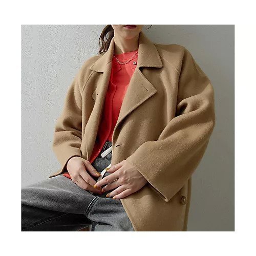 【ウィムガゼット/Whim Gazette】のリバーPコート インテリア・キッズ・メンズ・レディースファッション・服の通販 founy(ファニー) 　ファッション　Fashion　レディースファッション　Fashion for Women　アウター　Coat / Outerwear Collection　コート・ロングコート・ピーコート　Long Coats, Peacoats & More　Pコート　Pea Coats　2025年　2025　2025-2026秋冬・A/W　Autumn/Winter 2025–26 AW25–26　インナー　Innerwear　ベーシック　Basic, Essential　ロング　Long, Long-Length　エレガント 上品　Elegant　防寒　Cold Protection, Winter-Ready　キャメル|ID: prp329100004760589 ipo3291000000034451849