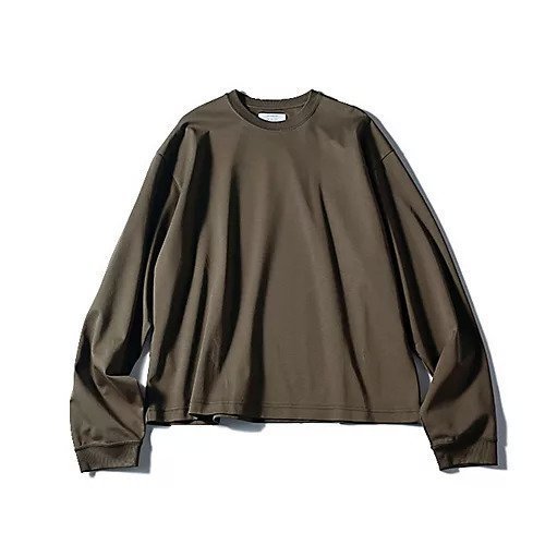 【トゥエルブクローゼット/12closet】の【石上美津江さんコラボ】【洗える】ボクシーロングスリーブTシャツ インテリア・キッズ・メンズ・レディースファッション・服の通販 founy(ファニー) 　ファッション　Fashion　レディースファッション　Fashion for Women　トップス・カットソー　Cut & Sew Tops　シャツ・ブラウス・オフィスカジュアル　Elegant Blouses & Button-Ups　ロングTシャツ・Tシャツ　Longline T-Shirts & Tees　なめらか　Smooth, Silky Texture　コラボ　Collaboration, Collab　シルケット　Silket, Silky Cotton　ドレープ　Drape, Draping Fabric　エレガント 上品　Elegant　洗える　Machine Washable　ブラウン|ID: prp329100004761712 ipo3291000000035606359