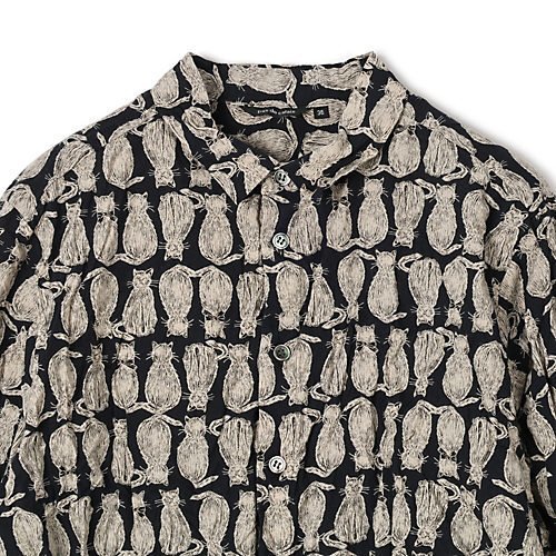 【パドカレ/pas de calais】の25AW catpatrol プリントBL 人気、トレンドファッション・服の通販 founy(ファニー) 　ファッション　Fashion　レディースファッション　Fashion for Women　2025年　2025　2025-2026秋冬・A/W　Autumn/Winter 2025–26 AW25–26　スカーフ　Scarf, Neckwear　スタンダード　Standard, Basic　チェック　Check, Plaid, Tartan　フェミニン　Feminine, Girly　プリント　Print, Printed Pattern　モノトーン　Monotone, Black and White　ロング　Long, Long-Length　洗える　Machine Washable　猫　Cat, Kitty　A/W・秋冬　Autumn/Winter　other-3|ID: prp329100004761725 ipo3291000000034461613