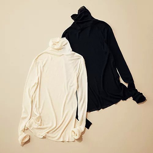 【トゥエルブクローゼット/12closet】の【洗える】セルロースカシミヤタートル 人気、トレンドファッション・服の通販 founy(ファニー) ファッション Fashion レディースファッション Fashion for Women シアー Sheer, See-Through ミックス Mix, Mixed Style 冬 Winter / This Winter 洗える Machine Washable other-2|ID: prp329100004761738 ipo3291000000034461715