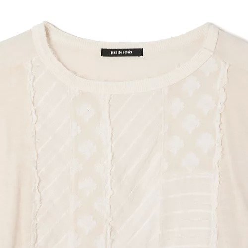 【パドカレ/pas de calais】の25AWルナファ天竺マテリアルMIX 人気、トレンドファッション・服の通販 founy(ファニー) 　ファッション　Fashion　レディースファッション　Fashion for Women　2025年　2025　2025-2026秋冬・A/W　Autumn/Winter 2025–26 AW25–26　カットオフ　Cut-Off Design　パッチワーク　Patchwork, Mixed Fabric　ミックス　Mix, Mixed Style　ロング　Long, Long-Length　洗える　Machine Washable　other-3|ID: prp329100004761744 ipo3291000000034461762