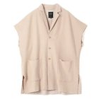 【パドカレ/pas de calais】の25AW圧縮ブークレ テーラードベスト ベージュ|ID: prp329100004761751 ipo3291000000034461801