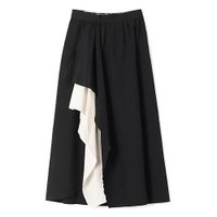 【プレインピープル/PLAIN PEOPLE】のウールリネンヘリンボンレイヤードスカート 人気、トレンドファッション・服の通販 founy(ファニー) ファッション Fashion レディースファッション Fashion for Women スカート Skirts シルク Silk, 100% Silk ドレープ Drape, Draping Fabric ネップ Nepp, Slub Yarn フロント Front, Front Design リネン Linen, Linen Fabric ワッシャー Washer, Crinkled Finish |ID:prp329100004761765