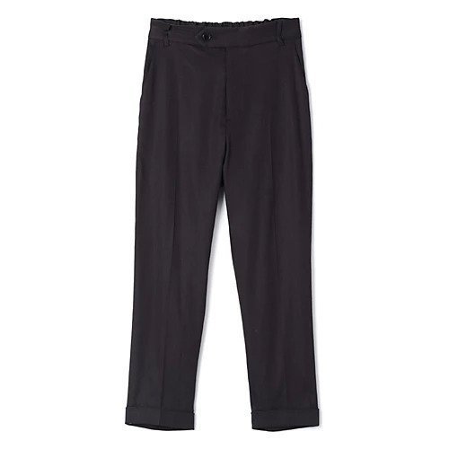 【プレインピープル/PLAIN PEOPLE】のリネンレーヨンストレッチテーパードパンツ インテリア・キッズ・メンズ・レディースファッション・服の通販 founy(ファニー) ファッション Fashion レディースファッション Fashion for Women パンツ Pants & Trousers ギャザー Gathered, Ruffled スラックス Slacks, Dress Pants リネン Linen, Linen Fabric ブラック|ID: prp329100004761771 ipo3291000000034461927