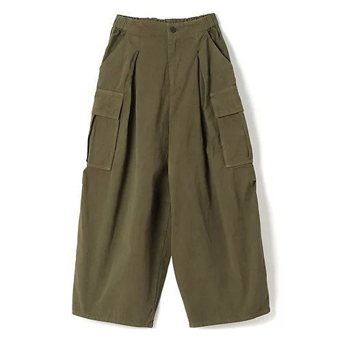 【パドカレ/pas de calais】の25AWコンパクトコットン カーゴPT インテリア・キッズ・メンズ・レディースファッション・服の通販 founy(ファニー) ファッション Fashion レディースファッション Fashion for Women パンツ Pants & Trousers 2025年 2025 2025-2026秋冬・A/W Autumn/Winter 2025–26 AW25–26 カーゴパンツ Cargo Pants, Utility Pants グログラン Grosgrain, Grosgrain Ribbon コンパクト Compact, Small Size サルエル Sarouel Pants, Drop-Crotch Pants フェミニン Feminine, Girly 洗える Machine Washable カーキ|ID: prp329100004761775 ipo3291000000034461954