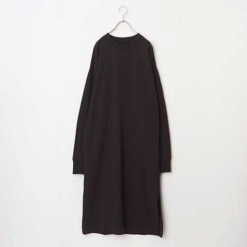 【トゥエルブクローゼット/12closet】の【USAコットン】【洗える】スウェットワンピース インテリア・キッズ・メンズ・レディースファッション・服の通販 founy(ファニー) ファッション Fashion レディースファッション Fashion for Women ワンピース Dresses スウェット / スエット Sweatshirt, Sweatwear スリット Slit, Slit Detail バランス Balance, Style Balance 洗える Machine Washable スミクロ|ID: prp329100004761785 ipo3291000000034462029