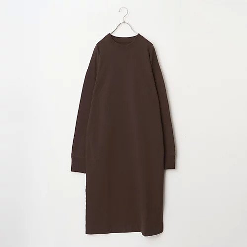【トゥエルブクローゼット/12closet】の【USAコットン】【洗える】スウェットワンピース インテリア・キッズ・メンズ・レディースファッション・服の通販 founy(ファニー) ファッション Fashion レディースファッション Fashion for Women ワンピース Dresses スウェット / スエット Sweatshirt, Sweatwear スリット Slit, Slit Detail バランス Balance, Style Balance 洗える Machine Washable チョコレート|ID: prp329100004761785 ipo3291000000034462030