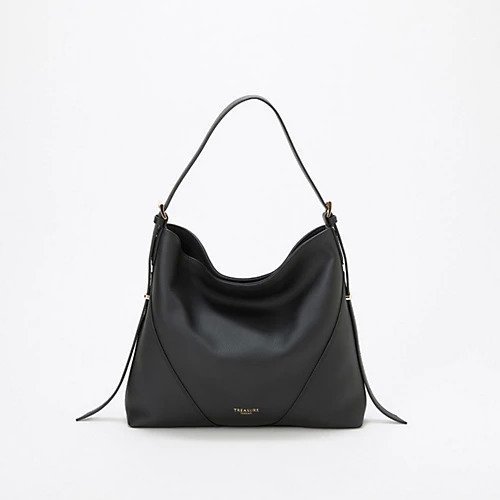 【トプカピ/TOPKAPI】の【TREASURE TOPKAPI】シュリンクレザー ワンハンドル 2way ショルダー バッグ インテリア・キッズ・メンズ・レディースファッション・服の通販 founy(ファニー) ファッション Fashion レディースファッション Fashion for Women バッグ Bags ショルダー Shoulder, Shoulder Strap フォルム Silhouette, Form ビジネス 仕事 通勤 Business / Work / Commuting ブラック|ID: prp329100004761795 ipo3291000000034462088