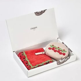 【近沢レース店/Chikazawa Lace】の【LEE厳選】さくらんぼセット(タオルハンカチ+キーリングポーチ) 人気、トレンドファッション・服の通販 founy(ファニー) ファッション Fashion レディースファッション Fashion for Women ポーチ&ミニバッグ Pouches & Mini Bags タオル Towel, Bath Towel チェリー Cherry, Cherry Pattern ハンカチ Handkerchief, Hanky フォルム Silhouette, Form ポーチ Pouch, Small Case モチーフ Motif, Design Theme レース Lace, Lace Fabric 人気 Popular, Best Seller |ID:prp329100004761812
