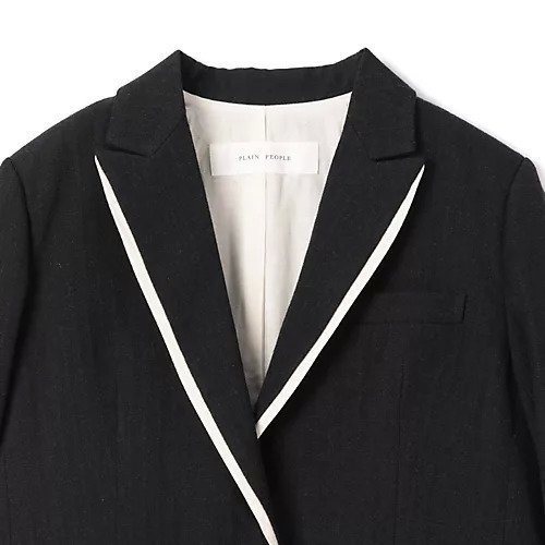 【プレインピープル/PLAIN PEOPLE】のウールリネンヘリンボンテーラードジャケット 人気、トレンドファッション・服の通販 founy(ファニー) 　ファッション　Fashion　レディースファッション　Fashion for Women　アウター　Coat / Outerwear Collection　レディースジャケット・軽アウター　Jackets　テーラードジャケット / 通勤・きれいめスタイル　Tailored Jackets & Blazers　シルク　Silk, 100% Silk　ネップ　Nepp, Slub Yarn　リネン　Linen, Linen Fabric　ワッシャー　Washer, Crinkled Finish　other-3|ID: prp329100004761828 ipo3291000000034462325