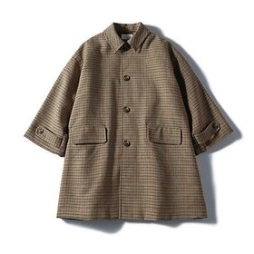 【トゥエルブクローゼット/12closet】 【石上美津江さんコラボ】中綿チェックステンカラーコート人気、トレンドファッション・服の通販 founy(ファニー) ファッション Fashion レディースファッション Fashion for Women アウター Coat / Outerwear Collection コート・ロングコート・ピーコート Long Coats, Peacoats & More コラボ Collaboration, Collab チェック Check, Plaid, Tartan ハーフ Half, Half-Length フラップ Flap, Flap Pocket ポケット Pocket, Pocket Detail マーブル Marble, Marble Pattern |ID:prp329100004761843
