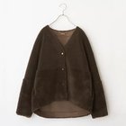 【マイカ ディール/MICA & DEAL】のreversible vn boa coat 人気、トレンドファッション・服の通販 founy(ファニー) ファッション Fashion レディースファッション Fashion for Women アウター Coat / Outerwear Collection コート・ロングコート・ピーコート Long Coats, Peacoats & More カーディガン Cardigan, Knitwear ショート Short, Short Length リバーシブル Reversible, Two-Sided thumbnail BROWN|ID: prp329100004761847 ipo3291000000034462441